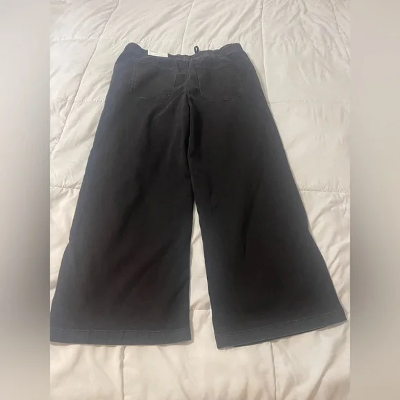 American Eagle Faded Black Dreamy Drape Cozy Low-Rise Baggy Wide Leg NWT Size XL - Picture 3 of 7